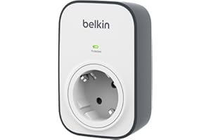 ‎BELKIN Belkin Surge Plus Listwa zasilająca (zabezpieczenie przeciwprzepięciowe 2.4A, 2m kabel), biały/szary