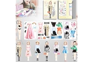AUMUDE Magnetic Dress Up Baby, 2024 New Magnetic Princess Dress Up Paper Doll, Magnetic Dress Up Baby Paper Dolls, Magnetic Dress Up Dolls for Girls, Magnet People Clothes Puzzles Game for Girls Ages (#5)