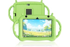 Semeakoko Kids Tablet 7 inch Android 12 Tablet for Kids Toddler Learning Tablet 32GB ROM Dual Camera WiFi Bluetooth Parental Control Kid-Proof Case Pre-installed Kids Apps YouTube Google Play