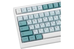 EPOMAKER Copritasti - Cheme Iceberg con Hiragana giapponese - Set di copritasti a 126 tasti in PBT con profilo XDA per tastiera da gioco meccanica, compatibile con struttura Cherry Gateron Kailh MX