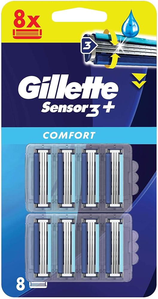 Gillette Sensor3 8'li Yedek Tıraş Bıçağı