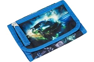 Baagl Brustbeutel Kinder - Geldbörse für Jungen - Geldbeutel, Mini Portemonnaie, Kleingeld Münzbörse (Rennauto)