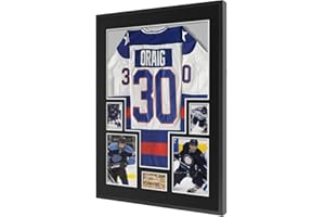 UXENI Jersey Display Frame,Aluminum Alloy Football Shirt Frame For Rugby Sports Shirt,Band T-Shirt Shadow Box,DIY Adult Shirt Frame Display Kit (80*60cm)-Back Frame,White Backing Card 07