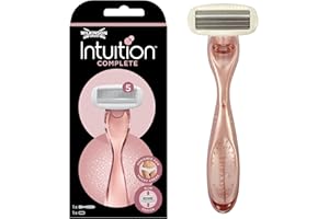 ‎WILKINSON SWORD Wilkinson Sword - Intuition Complete Rasierer für Frauen, Rasiergriff + 1 Rasierklingen, Skin-Protect-Gel für sanftes Gleiten