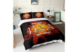 XYueww Rammstein Band 3D Bettbezug Bettwäsche Für Kinder Jungen Mädchen Teens Schlafzimmer Dekor Steppbettbezug Und Weiche Mikrofaser Mit Reißverschluss Und Kissenbezug 3 Stück Set Double（200x200cm）