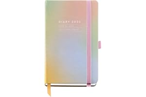 Miquelrius - Agenda 2025, Tamaño 90 x 140 mm, Agenda semana vista, Cubierta cartón forrado plastificado, Espiral, Cierre goma elástica, Papel 80 g/m², Español, Inglés y Portugués, Aurora