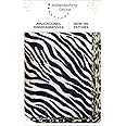 ETIKIDS - Set of 12 Rectangular Iron-On Patches with Animal Print, Zebra, Leopard, Cheetah, Suitable for All Clothing Types, Cut to Size, Multicolor