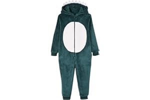 Vertbaudet Plüsch-Overall, Onesie Dinosaurier