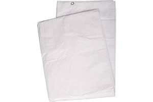 Mivos Bâche universelle 2 x 3 m – Blanc – Bâche en tissu imperméable 60 g/m² pour meubles de jardin en bois – Bâche de protection résistante à la moisissure – Bâche de jardin avec œillets en aluminium