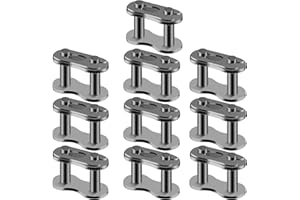 QAZAKY Compatible with 10pcs 530 Drive Chain Repair Master Connector Split Link for ATV Quad Scooter Motorcycle Go Kart Moped Pit Dirt Pocket Racing Bike Triumph Yamaha
