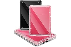 E NET-CASE Przezroczyste etui do Kindle Paperwhite 12. generacji 2024 (17.8 cm i Kindle Colorsoft Signature Edition 2024 (17.8 cm), smukłe i lekkie, odporne na zarysowania silikonowe etui tylne