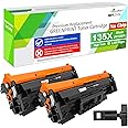 GREENPRINT 2 Pack 135X W1350X [NO CHIP, with Special Tools] Compatible Toner Cartridges 2400 Pages for H P M209dw M209dwe M234dw M234sdw M234sdn【Can't Work with H P + Printer Model End with ''e'' 】