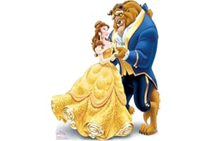 STAR CUTOUTS SC1353-Mini Sagome in Cartone della Principessa Disney Bella, Altezza 78 cm, perfette per tavoli di Nozze, Feste ed Eventi, Tinta Unita, Colore Bestia Belle, Regular, SC1353
