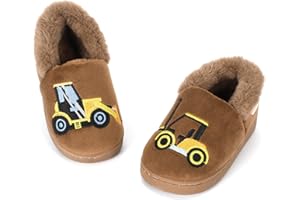 LACOFIA Pantofole Invernali da Bambino Ciabatte Peluche da casa Calde Antiscivolo per Bambini