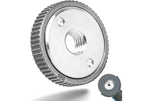 SAIBOO Tuerca De Sujeción Rápida M14 Para Amoladora Angular Tuerca de Liberación Rápida Compatible con Todas las aAmoladoras Angulares AEG, Dewalt, Flex, Hitachi, Metabo, Makita etc (1 pieza) Plateado