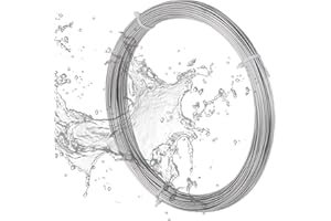 KWOKWEI 304 Edelstahldraht 25 Meter, Ø 2 mm Silber Basteldraht, Harter Draht, Gerader Draht, Modellierdraht Rostfrei Edelstahl für DIY-Bastelarbeiten Gartenverkabelung