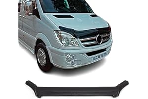 ‎OMAC OMAC Motorhaube Deflektor Insektenschutz kompatibel mit Mercedes Sprinter W906 2006-2013 Dunkel