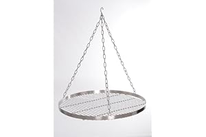 GRILLTANTE Ø 60cm Edelstahl Schwenkgrill 14 mm Stababstand Grill Grillrost Schwenker V2A Grillrost Feuerschalen Grillschalen Rundgrill