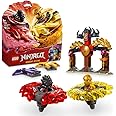 LEGO NINJAGO Dragon Spinjitzu Battle Pack Set with 2 Minifigures, Launchers & Flying Elements - Action Ninja Toy for 6+ Year Old Boys & Girls - Gifts for Dragons Rising TV Show Fans - 71826