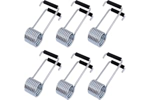 BOBOZHONG Schmetterlingsfeder-Türschließer, 6 Stück, Universal-Feder-Türschließer, Schmetterlingsfeder mit Gummipuffer, passend für die meisten Türscharnierstifte