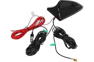 RED WOLF Car Shark Aerial Antenna Radio Aerial FM/AM DAB Radio Roof Antenna 12V universal for Car VAN SUV