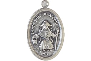 bomap 6 Pc - Medaglia Religiosa - Religious Medals - Whit Ring - 100% Made in Italy - Hi Qualiy Products -Finish: Argento Ox