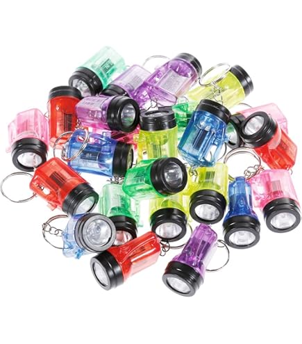 Produktbild von Piucrty Kindergeburtstag Raketen Mini Taschenlampe Schlüsselanhänger