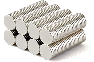 Yizhet 50 Pièces Aimants Puissants 8x1 mm, Petits Aimants Frigo Néodyme pour Arts, Bricolage, Loisirs Créatifs, Bureau et Maison