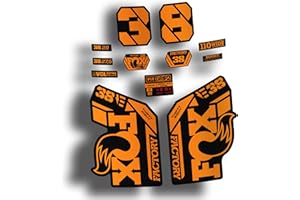 CUAC REVOLUTION Pegatinas Horquillas Compatible con Fox Factory 38 EBIKE 2021 Bicicleta Ciclismo