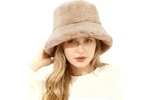 Lina & Lily Winter Pelzmütze Fischerhut Damen Herren aus Kunstfell