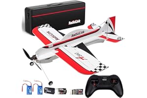ATA HOBBY Radiolink A560 RC Avión listo para volar (RTF) 4CH Avión de control remoto con Byme-A Gyro FC, transmisor T8S 8CH, telemetría de voltaje R8XM RX, 2 baterías