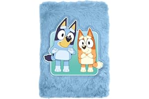 Kids Licensing - Libreta Peluche A5 con Rayas para Escribir - Cuaderno Infantil Suave de Bluey para Niñas y Niños, Ideal para Regalar
