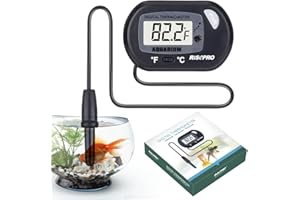 RISEPRO Aquarium-Thermometer, Digitales Wasser-Thermometer für Aquarien