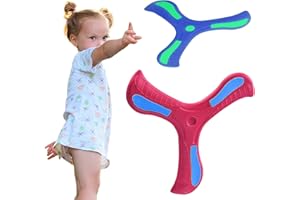 Hshenjhu 2 Stück Bumerang, Zurückkehrende Fliegende Bumerangs, Bumerangs Für Kinder Zurückkehrende, Kind Boomerang Spielzeug, Wurfspiel Kind Bumerang für Kinder Im Freien Spielen