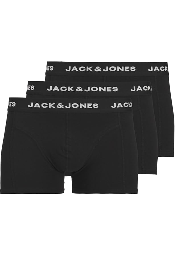 JACK & JONES Heren Trunks 3-pack Trunks, blauw, L