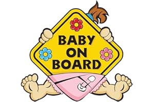 FAMKIT Auto-Aufkleber Baby On Board Aufkleber Auto Aufkleber Sicherheitsschilder Selbstklebend Wasserdicht Langlebig