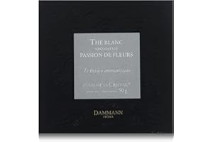 PASSERINI PASTICCERIA A MILANO DAL 1919 Dammann Passion de Fleurs - Tè bianco alla rosa, 25 filtri Cristal, 50 grammi, Dammann Frères