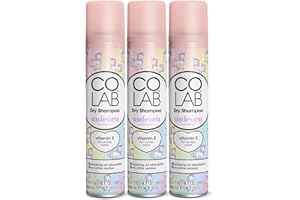 COLAB Lot de 3 shampoings secs, licorne, 200 ml, sans résidus blancs, sans tracas, tous types de cheveux, parfum frais