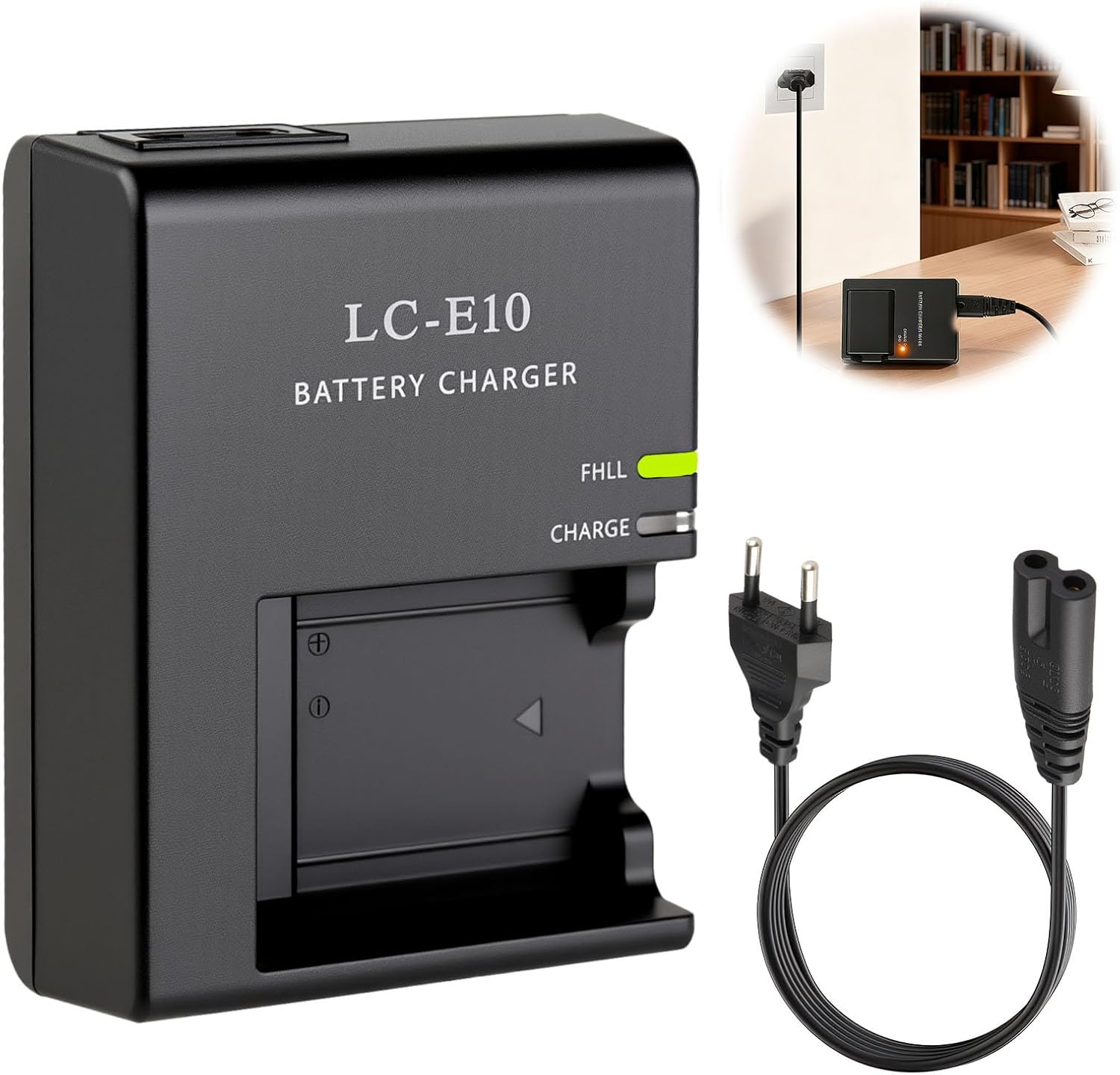 LP-E10 Cargador de Batería para Canon EOS 4000D 3000D 2000D 1500D 1300D 1200D 1100D para LC-E10 LC-E10C LC-E10E Baterías Cámaras Charger para Rebel T7 T6 T5 T3 T100 Kiss X50 X70 X80 X90