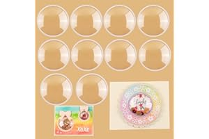 BAOFALI 20PC 2.5" 3D Dimensional Shaker Domes for Card Making; Plastic Puffy Shaker Window Covers; Clear Pouch Cover for Scrapbooking