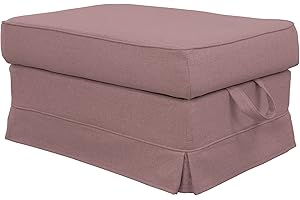 Dagra Perfekter Bezug für EKTORP Hocker (Powder pink A21)