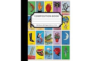 Composition Notebook Loteria Mexicana: Composition Notebook Loteria, Mexican Loteria Composition Notebook, 200 7.5x9.25 College Ruled Pages