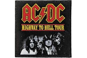 ROCK OFF OFFICIALLY LICENSED PRODUCTS Ac/Dc Highway To Hell Tour Woven Patch Size Accessory Size