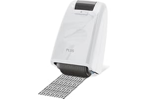 PLUS Japan Tampon rouleau Camouflage env. 50 m Blanc, ID sécurité, personnel données