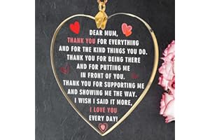 ERWEI Crystal Gifts for Mum I Love You Mum Gifts, Thank You Mum Birthday Gifts, Handmade Glass Hanging Plaques, Mothers Day Present for Mother, Mummy