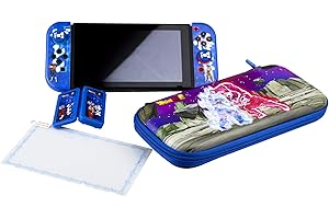 BLADE FRTEC - Kit/Pack Zubehör Dragon Ball "Universe" (Hartschalenkoffer, Spielbox, exklusive Griffe, starre Abdeckungen für den Joy-con, Schutzglas aus gehärtetem Glas)