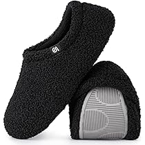 Hycurey Fuzzy Curly House Slippers – Unisex Cozy Teddy Fleece Booties With Non-Slip Soles