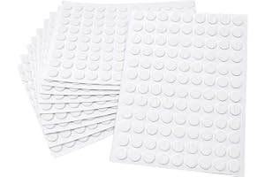 Adsamm®/1080 x självhäftande filttassar/vit/ø 10 mm/rund/1,5 mm tunn självhäftande möbeltassar av filt