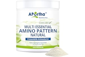 ‎APORTHA APOrtha Multi essential Amino Pattern I 362 g Aminosäuren-Pulver mit 8 essentiellen Aminosäuren nach Prof. Dr. Lucà- Moretti für optimierte Eiweißversorgung I Aminosäuren komplex hochdosiert EAA vegan