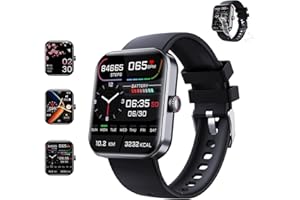 Jeeeun Diabetic Watch Glucose Monitor,Glucose Monitor Watch,F57l Blood Glucose Monitoring Smartwatch - Fitness Tracker with Blood Pressure, Blood Oxygen Tracking